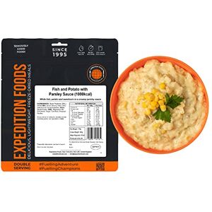 EXPEDITION FOODS expeditionfoods.com EXPEDITION FOODS Fish and Potato with Parsley Sauce (Double Serving / 1000KCAL) Freeze-Dried Camping & Hiking Food EXPEDITION FOODS expeditionfoods.com EXPEDITION FOODS Fish and Potato with Parsley Sauce (Double Serving / 1000KCAL) Freeze-Dried Camping & Hiking Food