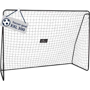 Hudora XXL Football Goal Large, Weatherproof & Sturdy Tight Net for Home Use Premium Outdoor Goal for Leisure & Training Hudora XXL Football Goal Large, Weatherproof & Sturdy Tight Net for Home Use Premium Outdoor Goal for Leisure & Training