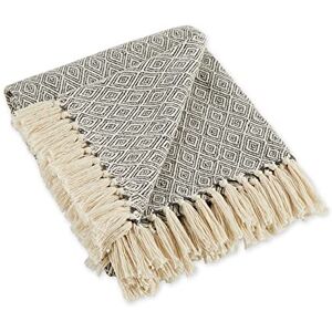 DII Rustic Farmhouse Cotton Diamond Blanket Throw with Fringe For Chair, Couch, Picnic, Camping, Beach, & Everyday Use, 50 x 60 Fields of Diamond Mineral DII Rustic Farmhouse Cotton Diamond Blanket Throw with Fringe For Chair, Couch, Picnic, Camping, Beach, & Everyday Use, 50 x 60 Fields of Diamond Mineral