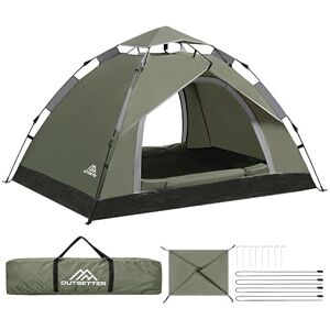Outsetter Camping Tent, 1-2 Person Man Instant Pop Up Tent,Windproof Dome Large Lightweight 4 Seasons Tent,with Removable Outer Tarpaulin & Carry Bag,Easy Set-Up Outsetter Camping Tent, 1-2 Person Man Instant Pop Up Tent,Windproof Dome Large Lightweight 4 Seasons Tent,with Removable Outer Tarpaulin & Carry Bag,Easy Set-Up