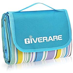 GIVERARE Picnic Beach Blanket, XL Sandfree Waterproof Outdoor Camping Blanket, Quick Drying Oxford Family Mat, Portable Extra Large Picnic Mat for Travel, Hiking, Music Festival, Lawn GIVERARE Picnic Beach Blanket, XL Sandfree Waterproof Outdoor Camping Blanket, Quick Drying Oxford Family Mat, Portable Extra Large Picnic Mat for Travel, Hiking, Music Festival, Lawn