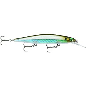 Rapala Shadow Rap Deep Lure with Three No. 6 Hooks, 1.2-2.4 m Swimming Depth, 11 cm Size, Moss Back Shiner Rapala Shadow Rap Deep Lure with Three No. 6 Hooks, 1.2-2.4 m Swimming Depth, 11 cm Size, Moss Back Shiner