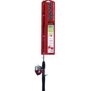 Ugly Stik 5’ Complete Spincast Kit Fishing Rod and Reel Casting Combo, Ugly Tech Construction with Clear Tip Design, 5’ 2-Piece Rod, Red Ugly Stik 5’ Complete Spincast Kit Fishing Rod and Reel Casting Combo, Ugly Tech Construction with Clear Tip Design, 5’ 2-Piece Rod, Red