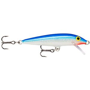 Rapala Original Floater Lure with Two No. 7 Hooks, 0.9-1.5 m Swimming Depth, 9 cm Size, Blue Rapala Original Floater Lure with Two No. 7 Hooks, 0.9-1.5 m Swimming Depth, 9 cm Size, Blue