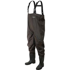 FROGG TOGGS Rana II PVC Bootfoot Chest Wader, Cleated Outsole, Brown, Size 11 FROGG TOGGS Rana II PVC Bootfoot Chest Wader, Cleated Outsole, Brown, Size 11