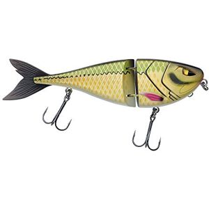 Berkley Zilla Jointed Glider, Fishing Hook, Hard Lures, Slow Sinking Glide Bait with Fusion 19 Treble Hooks, extreme Loud Rattle, Lead Free PredatorFishing, Pike, Unisex, Ayu Green, 80g 180mm Berkley Zilla Jointed Glider, Fishing Hook, Hard Lures, Slow Sinking Glide Bait with Fusion 19 Treble Hooks, extreme Loud Rattle, Lead Free PredatorFishing, Pike, Unisex, Ayu Green, 80g 180mm