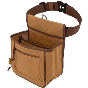 ac ALLEN Allen Company Rival Double Compartment Shell Bag & 52 inch Waist Belt, Holds 50 Empty Hulls, Tan, Caramel Brown (Bags & Range_Trap & Skeet) ac ALLEN Allen Company Rival Double Compartment Shell Bag & 52 inch Waist Belt, Holds 50 Empty Hulls, Tan, Caramel Brown (Bags & Range_Trap & Skeet)