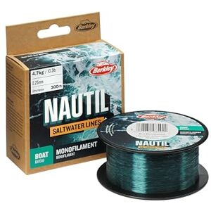 Berkley Nautil Boat Monofilament Fishing Line Ultra-Strong, Low Memory Mono for Saltwater & Freshwater Durable, High Abrasion Resistance & Superior Knot Strength 0.30mm 14.4lb 600m Berkley Nautil Boat Monofilament Fishing Line Ultra-Strong, Low Memory Mono for Saltwater & Freshwater Durable, High Abrasion Resistance & Superior Knot Strength 0.30mm 14.4lb 600m