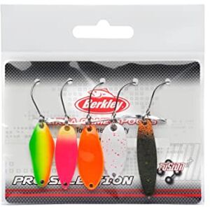 Berkley Area Game Spoons 5 Pack Small Wobble Spoon for Trout and Perch Fishing, Lead Free, Fusion 19 Hook Berkley Area Game Spoons 5 Pack Small Wobble Spoon for Trout and Perch Fishing, Lead Free, Fusion 19 Hook