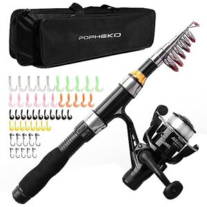 mouhike Telescopic Fishing Rod Reel Full Kit Fishing Line Lures for Beginner All-in-One 1.7M/5.58FT Light-weight Fishing rod+Spinning Reel+Line+Lures Set+Carry Bag for Kids Youth Outdoor Travel Bass Trout mouhike Telescopic Fishing Rod Reel Full Kit Fishing Line Lures for Beginner All-in-One 1.7M/5.58FT Light-weight Fishing rod+Spinning Reel+Line+Lures Set+Carry Bag for Kids Youth Outdoor Travel Bass Trout