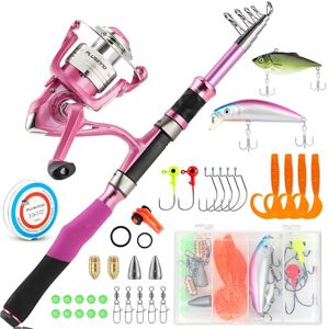 PLUSINNO Ladies Telescopic Fishing Rod and Reel Combos - Fishing Type PLUSINNO Ladies Telescopic Fishing Rod and Reel Combos - Fishing Type
