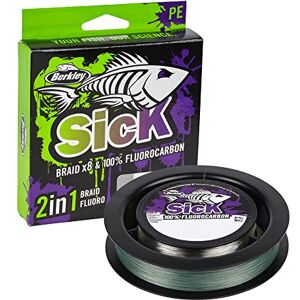 Berkley Sick Braid and Fluorocarbon Leader Pack Combo of Super Smooth 8 Strands Braided Fishing Line & Fast Sinking, Invisible Fluoro Carbon Leader Wire. Freshwater and Saltwater, Moss Green & Clear Berkley Sick Braid and Fluorocarbon Leader Pack Combo of Super Smooth 8 Strands Braided Fishing Line & Fast Sinking, Invisible Fluoro Carbon Leader Wire. Freshwater and Saltwater, Moss Green & Clear