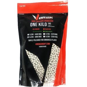 Vorsk BBs 0.25g 1KG Bag Biodegradable (approx 4000R), White Vorsk BBs 0.25g 1KG Bag Biodegradable (approx 4000R), White