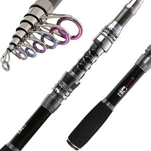 Sougayilang 2.4M Telescopic Fishing Rod - Saltwater and Freshwater - Portable Sougayilang 2.4M Telescopic Fishing Rod - Saltwater and Freshwater - Portable