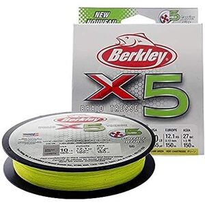 Berkley X5 150M Fluro Grün Geflochtene Schnur Berkley X5 150M Fluro Grün Geflochtene Schnur