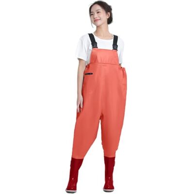 Wansiman Fishing Waders With Pockets Women,Hunting Chest Waders With Boots,Wading Pants Crosswater,Waterproof,Breathable,for Fly Coarse Sea Fishing,Gardening,Outdoor Hunting,Farming,Kayaking Wansiman Fishing Waders With Pockets Women,Hunting Chest Waders With Boots,Wading Pants Crosswater,Waterproof,Breathable,for Fly Coarse Sea Fishing,Gardening,Outdoor Hunting,Farming,Kayaking