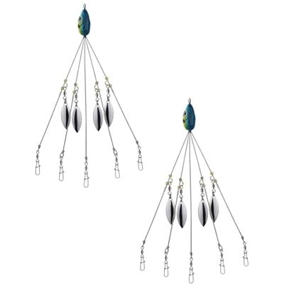 Hehglng 2Pcs Umbrella Rigs for Bass Stripers Fishing, Blue Freshwater Fishing Swimbait Lures Rig Kit, Lures, Baits and Attractants,Bait Rigs Hehglng 2Pcs Umbrella Rigs for Bass Stripers Fishing, Blue Freshwater Fishing Swimbait Lures Rig Kit, Lures, Baits and Attractants,Bait Rigs