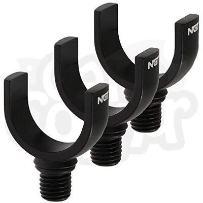 NGT 3 x Carp Fishing Aluminium 25mm Slim Black Profiler Bankstick Pod Rod Rest Holders NGT 3 x Carp Fishing Aluminium 25mm Slim Black Profiler Bankstick Pod Rod Rest Holders