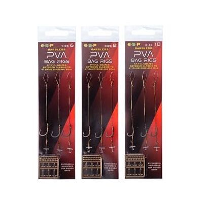 ESP Pva Bag Rigs Barbless: 10 ESP Pva Bag Rigs Barbless: 10