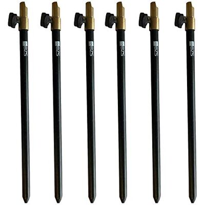 BZS Adjustable Telescopic Black Aluminium Bank Stick Extending Tackle Rod Rest for Carp, Coarse, and Match Fishing BZS Adjustable Telescopic Black Aluminium Bank Stick Extending Tackle Rod Rest for Carp, Coarse, and Match Fishing
