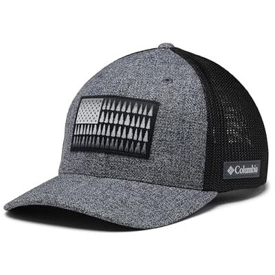 Columbia Unisex PFG Fish Flag Mesh Ball Cap Breathable, Mesh Back Ventilation, Classic Fit Columbia Unisex PFG Fish Flag Mesh Ball Cap Breathable, Mesh Back Ventilation, Classic Fit