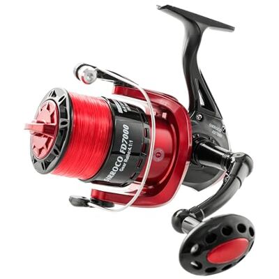 FISHZONE SIRROCO FD7000 SURF Front Drag Fixed Spool Fishing Reel (Pre Spooled with 20lb Line) For use on Sea Surf FISHZONE SIRROCO FD7000 SURF Front Drag Fixed Spool Fishing Reel (Pre Spooled with 20lb Line) For use on Sea Surf