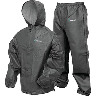 FROGG TOGGS 1002657-SSI Pro Lite Rain Suit Black M/L multi, N/A FROGG TOGGS 1002657-SSI Pro Lite Rain Suit Black M/L multi, N/A