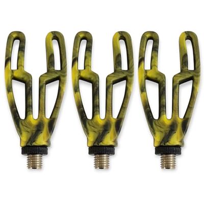 TJR Tackle Camo 3pc Rod Rest heads Inline Front Rod Pod Rest Set TJR Tackle Camo 3pc Rod Rest heads Inline Front Rod Pod Rest Set