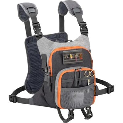 Msioytog Practical Polyester Fly Fishing Vest Pack with Fishing Chest Pack Msioytog Practical Polyester Fly Fishing Vest Pack with Fishing Chest Pack