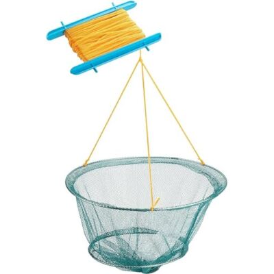 Yello Crab Line with net, drop net for Crabbing and Small Fishing, Assorted Colours Yello Crab Line with net, drop net for Crabbing and Small Fishing, Assorted Colours