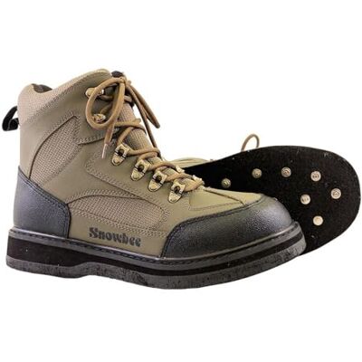 Snowbee Stream-Trek Wading Boots Studded Felt/Rubber Sole Rugged Construction, Superior Grip, Lightweight, Size UK 10 Snowbee Stream-Trek Wading Boots Studded Felt/Rubber Sole Rugged Construction, Superior Grip, Lightweight, Size UK 10