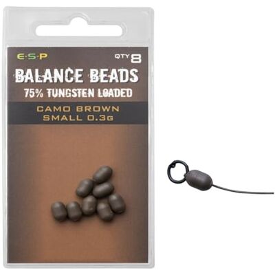 ESP Tungsten Loaded Balance Beads Camo Brown: Small ESP Tungsten Loaded Balance Beads Camo Brown: Small