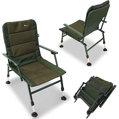 Lidsters Fishing Supplies NGT XPR Carp Coarse Fishing Sturdy Chair with Arm Rests with Mud Feet Lidsters Fishing Supplies NGT XPR Carp Coarse Fishing Sturdy Chair with Arm Rests with Mud Feet