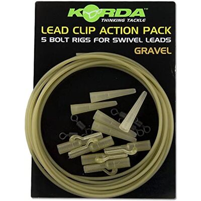 Korda Lead Clip Action Packs Gravel Korda Lead Clip Action Packs Gravel