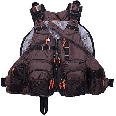 Kylebooker Fly Fishing Vest Anglers Mesh Adjustable Breathable for Men and Women Kylebooker Fly Fishing Vest Anglers Mesh Adjustable Breathable for Men and Women