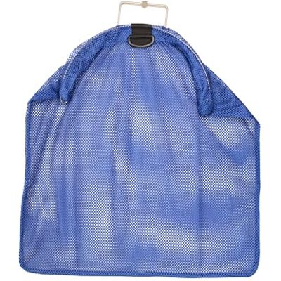 Scuba Choice Fish Bag Net with 5mm Stainless Steel Wire Handle – 24" x 17" Size, 12" Diameter, Secure Closing Clip, Reinforced Mesh Durable & Reliable for Spearfishing, Diving, and Fishing – Blue Scuba Choice Fish Bag Net with 5mm Stainless Steel Wire Handle – 24" x 17" Size, 12" Diameter, Secure Closing Clip, Reinforced Mesh Durable & Reliable for Spearfishing, Diving, and Fishing – Blue