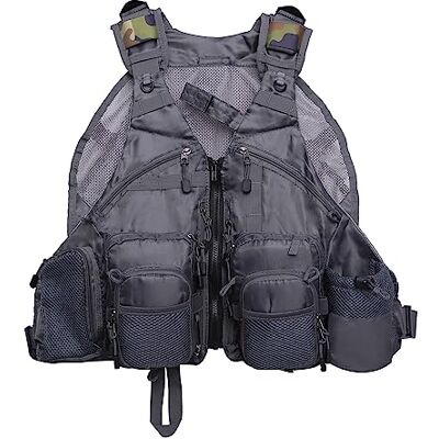 Kylebooker Fly Fishing Vest Anglers Mesh Adjustable Breathable for Men and Women Kylebooker Fly Fishing Vest Anglers Mesh Adjustable Breathable for Men and Women
