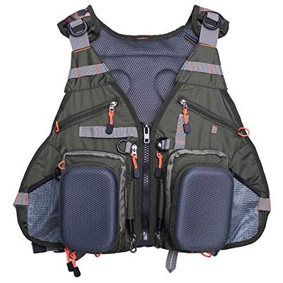 Kylebooker Fly Fishing Vest Anglers Mesh Adjustable Breathable for Men and Women Kylebooker Fly Fishing Vest Anglers Mesh Adjustable Breathable for Men and Women