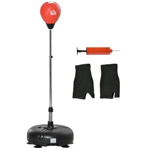 HOMCOM Punching Bag with Stand, Freestanding Boxing Bag Set, with Speedball, 133-151cm Adjustable Height, for Teens, Red/Black HOMCOM Punching Bag with Stand, Freestanding Boxing Bag Set, with Speedball, 133-151cm Adjustable Height, for Teens, Red/Black