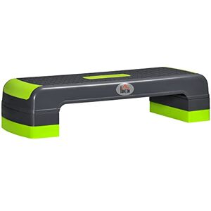 HOMCOM Aerobic Step, 10cm, 15cm & 20cm Height Adjustable Exercise Stepper for Exercise Workout, Nonslip Step Board Great for Home & Office, Grey and Green HOMCOM Aerobic Step, 10cm, 15cm & 20cm Height Adjustable Exercise Stepper for Exercise Workout, Nonslip Step Board Great for Home & Office, Grey and Green