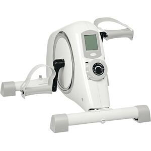 SPORTNOW Mini Exercise Bike, Sit Down Pedal Exerciser with 8-Level Quiet Magnetic Resistance and LCD Display, Portable Under Desk Bike for Arm and Leg Home Gym Office Workout, White SPORTNOW Mini Exercise Bike, Sit Down Pedal Exerciser with 8-Level Quiet Magnetic Resistance and LCD Display, Portable Under Desk Bike for Arm and Leg Home Gym Office Workout, White