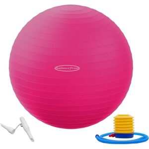 Fitvids BalanceFrom Anti-Burst Slip Resistant Exercise Ball Yoga, Fitness & Birthing Ball with Quick Pump, 2,000-Pound Capacity (68-75cm, XL, Pink) Fitvids BalanceFrom Anti-Burst Slip Resistant Exercise Ball Yoga, Fitness & Birthing Ball with Quick Pump, 2,000-Pound Capacity (68-75cm, XL, Pink)