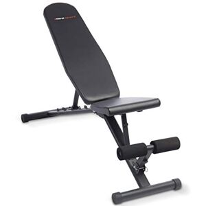 Ultrasport weight bench, multifunctional, foldable, flat bench, sit-up bench, 18-way adjustable, water-repellent, fit, abdominal trainer, load capacity up to 500 kg, Black Ultrasport weight bench, multifunctional, foldable, flat bench, sit-up bench, 18-way adjustable, water-repellent, fit, abdominal trainer, load capacity up to 500 kg, Black