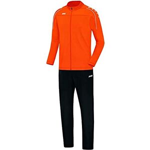 JAKO Classico Men's Presentation Suit with Hood, Neon Orange, L JAKO Classico Men's Presentation Suit with Hood, Neon Orange, L