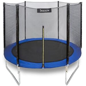 SereneLife Kids Outdoor Jump Set, 244cm / 305cm / 366cm Round Bouncer with Safety Enclosure Net, ASTM Approved for Toddlers, Teens & Adults SereneLife Kids Outdoor Jump Set, 244cm / 305cm / 366cm Round Bouncer with Safety Enclosure Net, ASTM Approved for Toddlers, Teens & Adults
