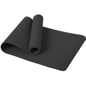 Good Nite Yoga Mat TPE Non-Slip Exercise Fitness Pilates Gymnastics Training Sport Mat Turn Mats Floor Gym with Carry Strap 183 x 61 x 0.6 cm (Black) Good Nite Yoga Mat TPE Non-Slip Exercise Fitness Pilates Gymnastics Training Sport Mat Turn Mats Floor Gym with Carry Strap 183 x 61 x 0.6 cm (Black)