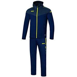 JAKO Champ 2.0 Men's Tracksuit with Hood, Navy/Dark Blue/Neon Yellow, L M9620 JAKO Champ 2.0 Men's Tracksuit with Hood, Navy/Dark Blue/Neon Yellow, L M9620