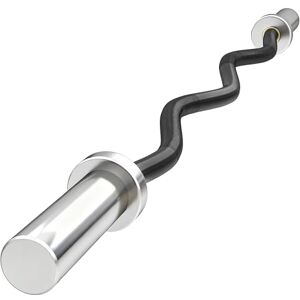 SPORTNOW 4ft Olympic Barbell Bar, EZ Curl Bar for 2" Weight Plates with Non-Slip Hand Grip, for Weight Lifting, Hip Thrusts, Squat, Biceps, Home Gym, Silver Tone SPORTNOW 4ft Olympic Barbell Bar, EZ Curl Bar for 2" Weight Plates with Non-Slip Hand Grip, for Weight Lifting, Hip Thrusts, Squat, Biceps, Home Gym, Silver Tone