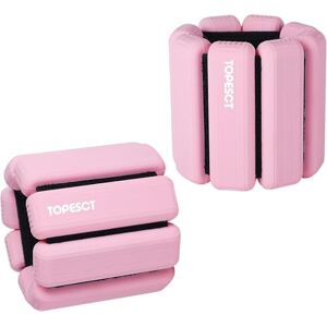 TOPESCT Adjustable Wrist Weights Set of 2 (1lb Each) Wearable Wrist & Ankle Weights Bracelet for Yoga, Dance, Barre, Pilates, Cardio, Aerobics, Walking (1lb/each, Pink) TOPESCT Adjustable Wrist Weights Set of 2 (1lb Each) Wearable Wrist & Ankle Weights Bracelet for Yoga, Dance, Barre, Pilates, Cardio, Aerobics, Walking (1lb/each, Pink)