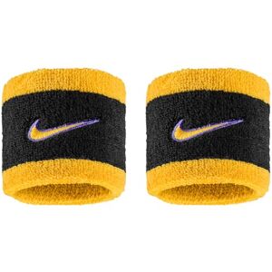 Nike Swoosh Classic Wristbands 2-Pack Sweatbands Tennis Fitness Running Wristbands Sports, Black/Court Purple/University Gold, One Size Nike Swoosh Classic Wristbands 2-Pack Sweatbands Tennis Fitness Running Wristbands Sports, Black/Court Purple/University Gold, One Size